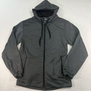 Cougar Black and white dotted zip up jacket size Medium